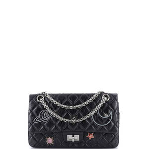Chanel 225 Space Charms Reissue 2.55 Flap Bag Quilted Aged Calfskin